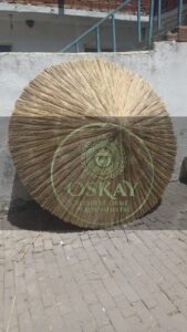 İnce Kamış Örme Plaj Şemsiyesi 11